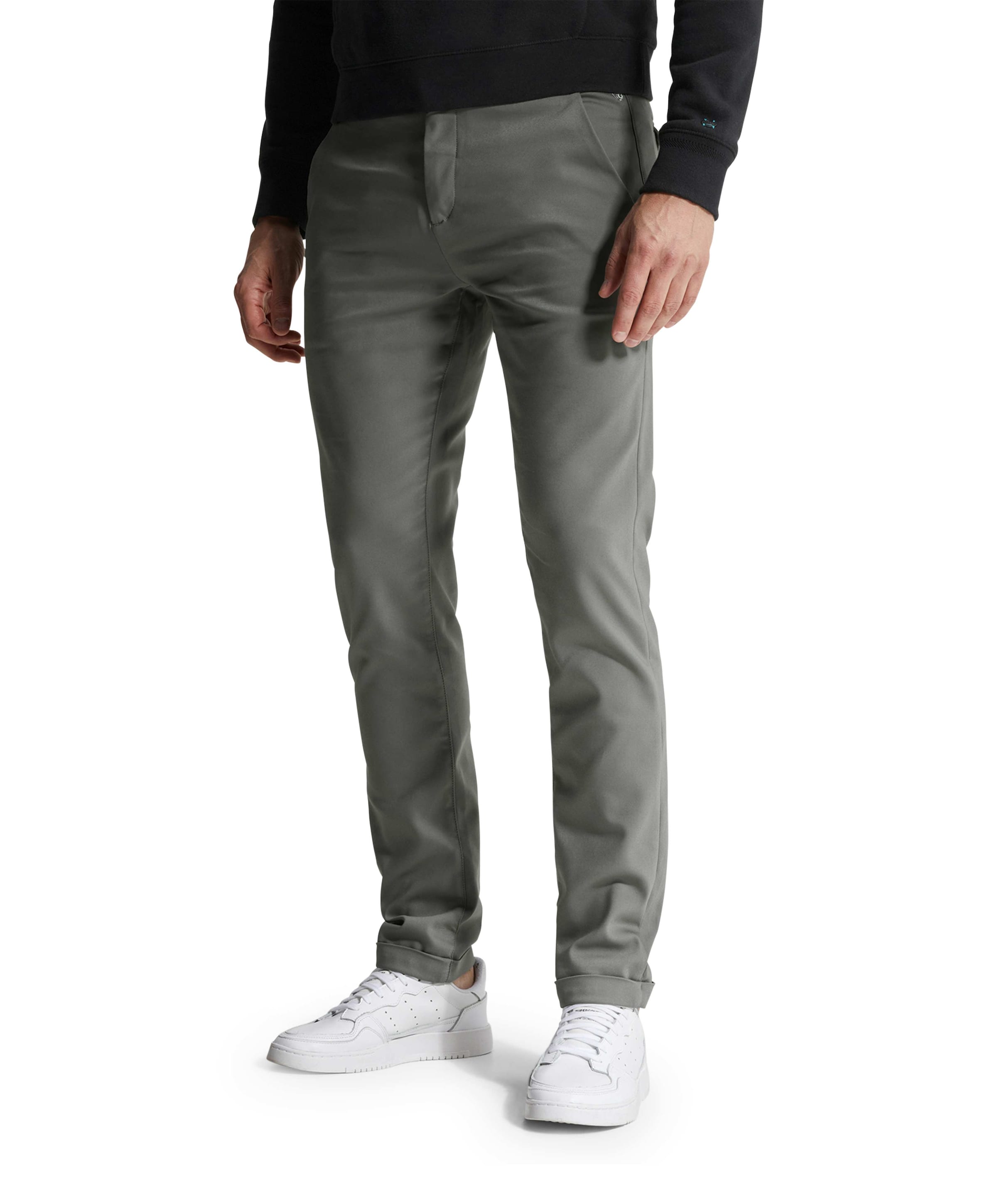 Cast Iron RISER CHINO STRETCH heren broek grijs