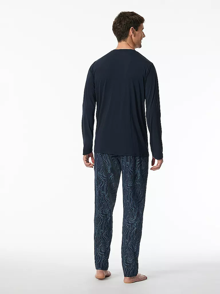 SCHIESSER Pyjama  blau