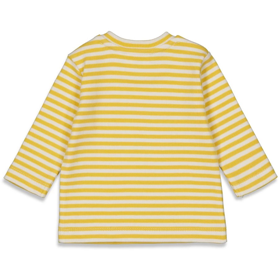 Feetje Langarmshirt Ringel Egg-Cited Gelb