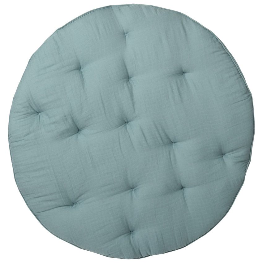 Tapis d'éveil en coton effet capitonné - Bleu moyen