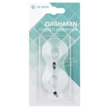 Debeer zuighaak 2 stuks
