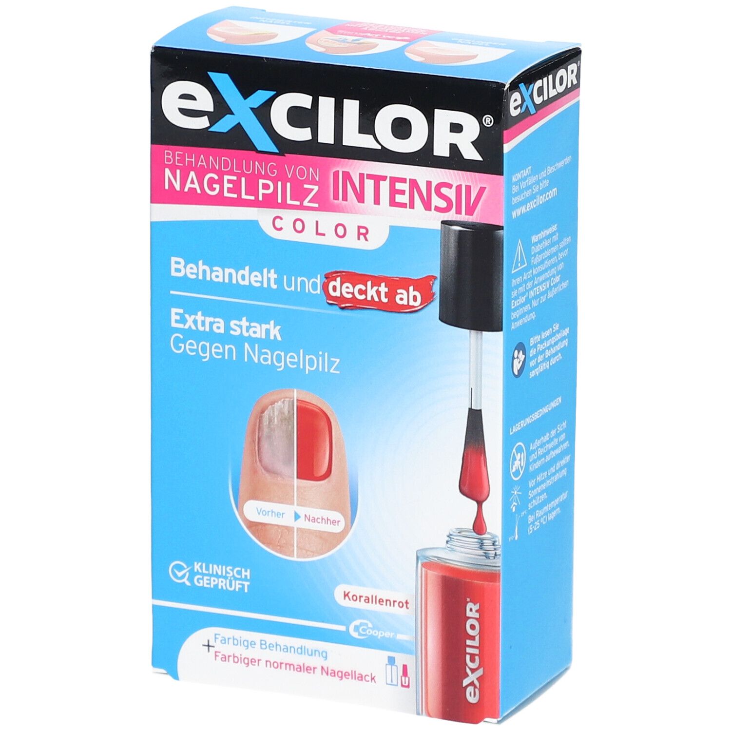 EXCILOR Nagelpilz intensiv Color Korallenrot