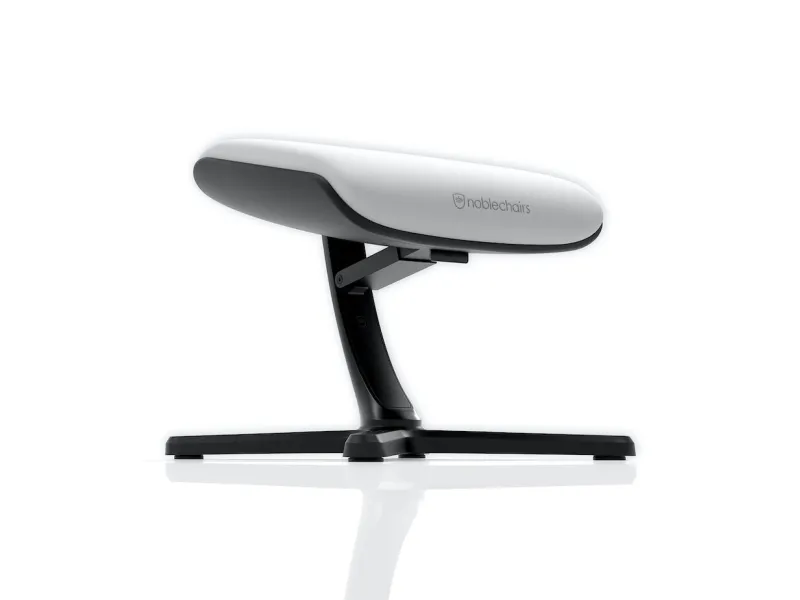 noblechairs NBL-FR-PU-WED, Hvid, Aluminium, Stof, Skum, Plast, 0 - 45°, 490 mm, 400 mm, 450 mm