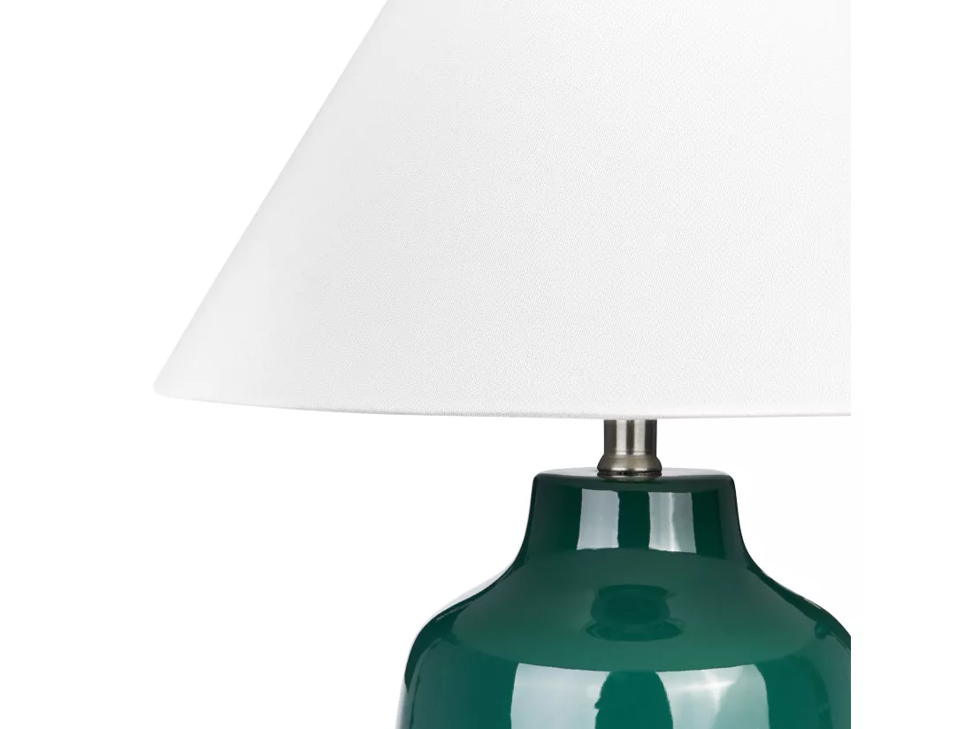 Lampe à poser CARETA Céramique Vert foncé