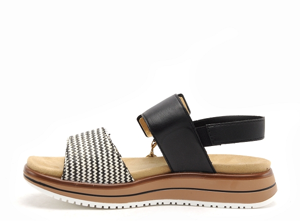 Remonte nu pieds plats femme d1j53 noir