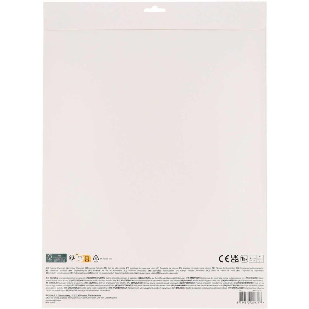 Piraat Placemats Met Activiteiten 40cm 6st