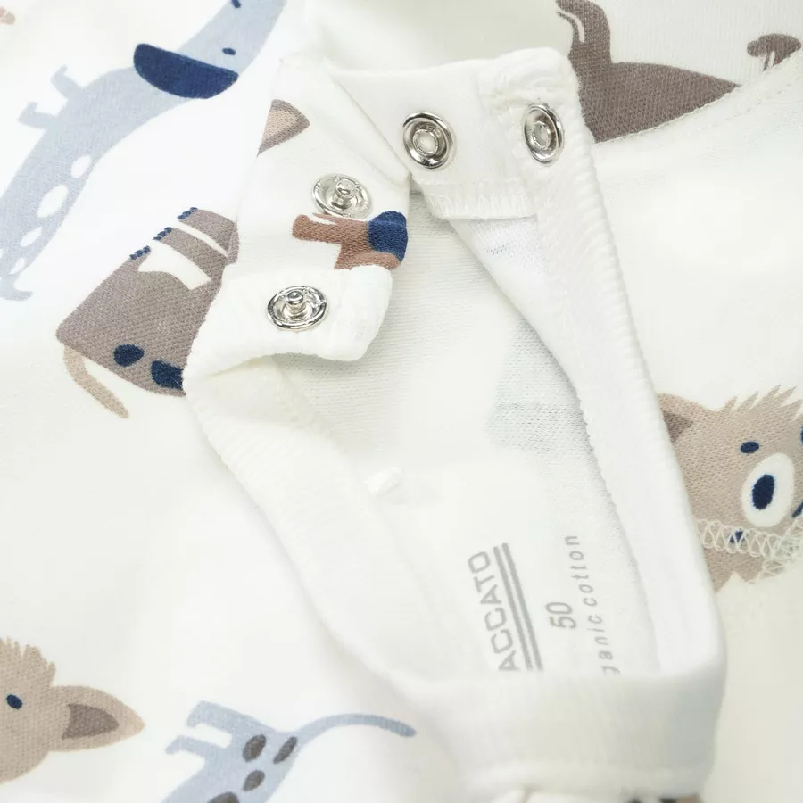 STACCATO Shirt offwhite dog gemustert