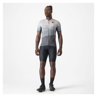 Maillot Manches Courtes Castelli Orizzonte Gris