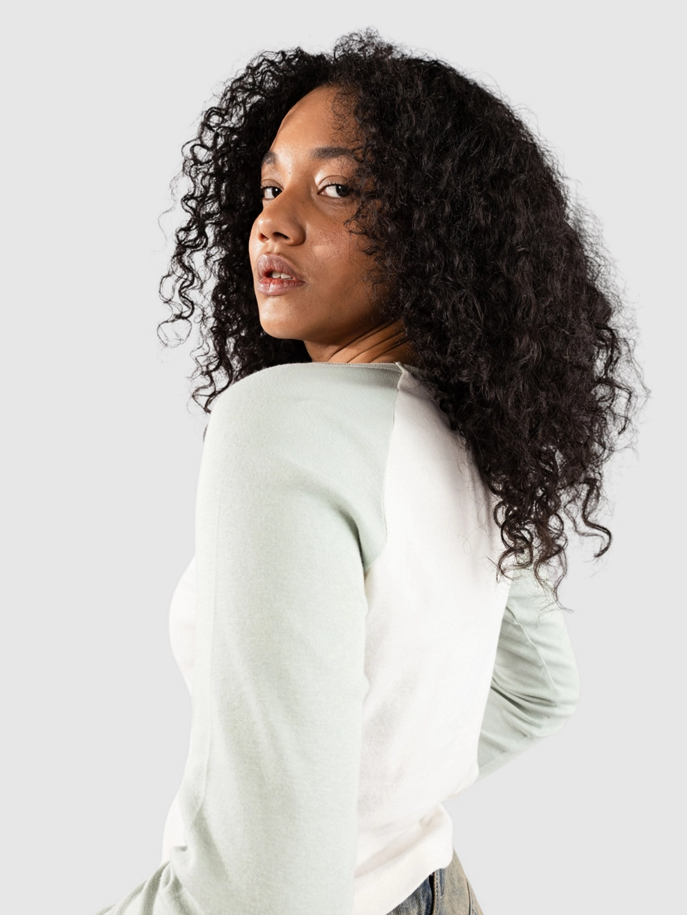 Zine Long Sleeve T-Shirt aqua tofu