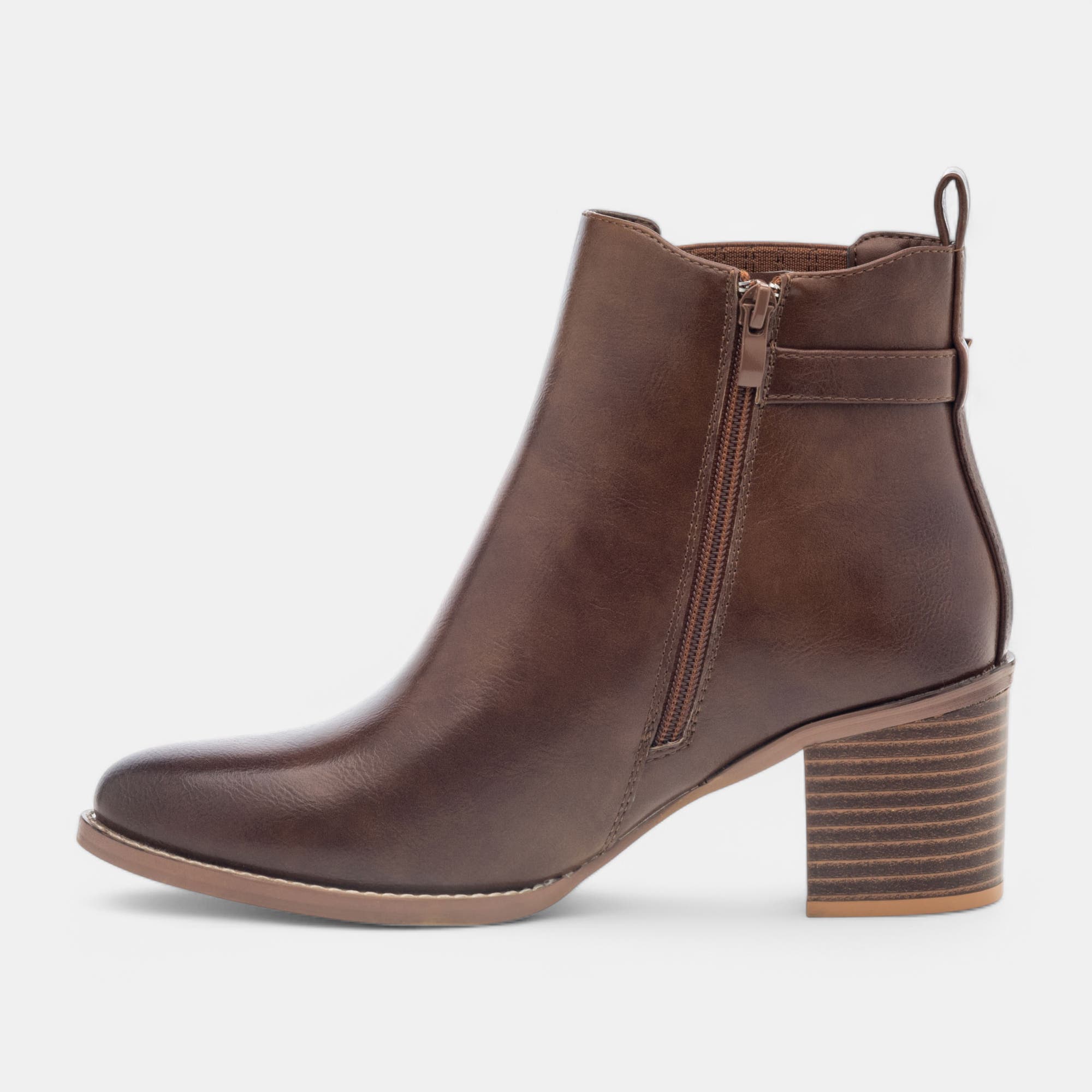 Bottines à talon Femme cognac
