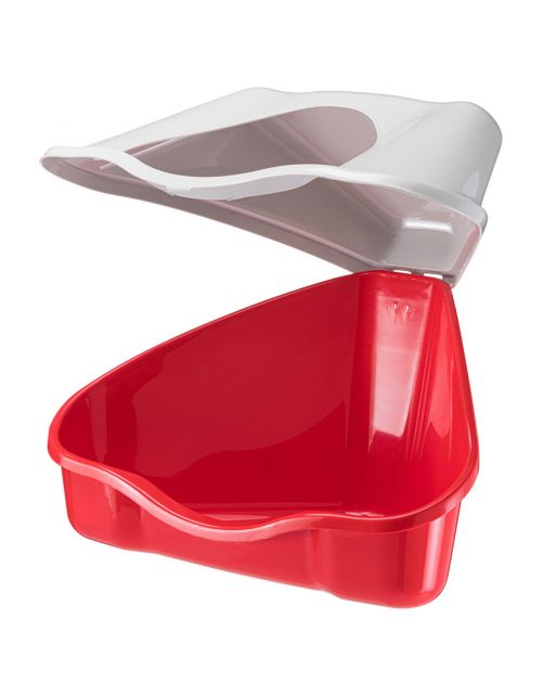 Ferplast Konijnentoilet Nora 3c - Dierenverblijf - 50x34x22 cm Assorti