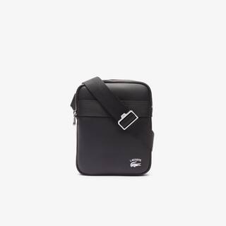 Sacoche homme Lacoste avec poche plate et marquage contrasté Sacoches & Pochettes - Noir - Lacoste - Homme
