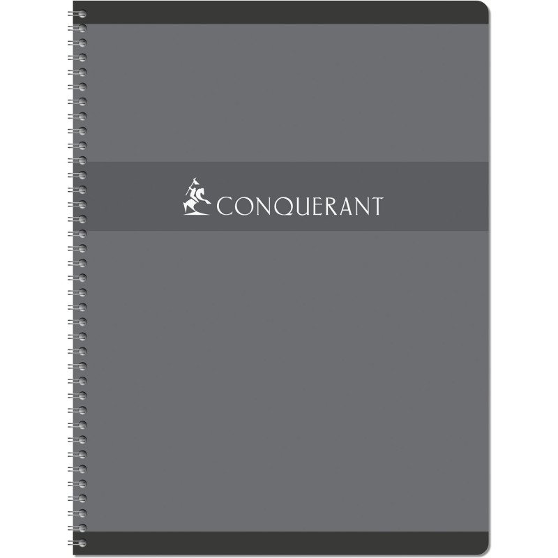 Cahier spirale Conquérant Sept A4+ 24 x 32 cm petits carreaux 180 pages