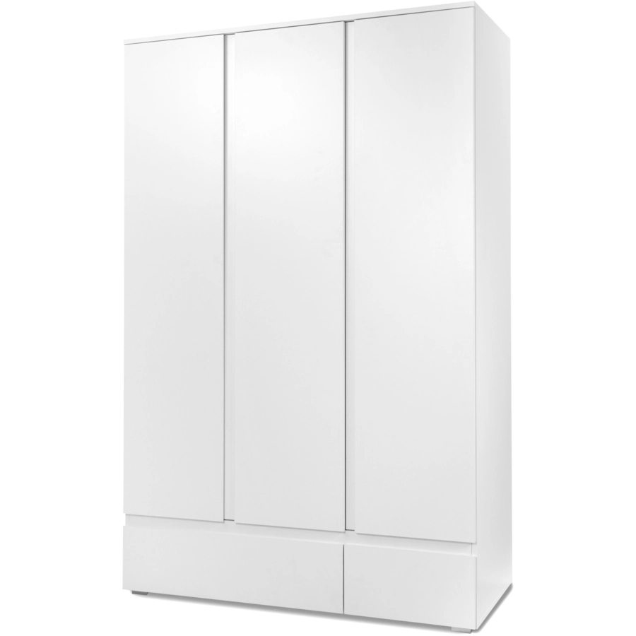 Finori Kleiderschrank Lia, weiß, 3 Türen Weiß