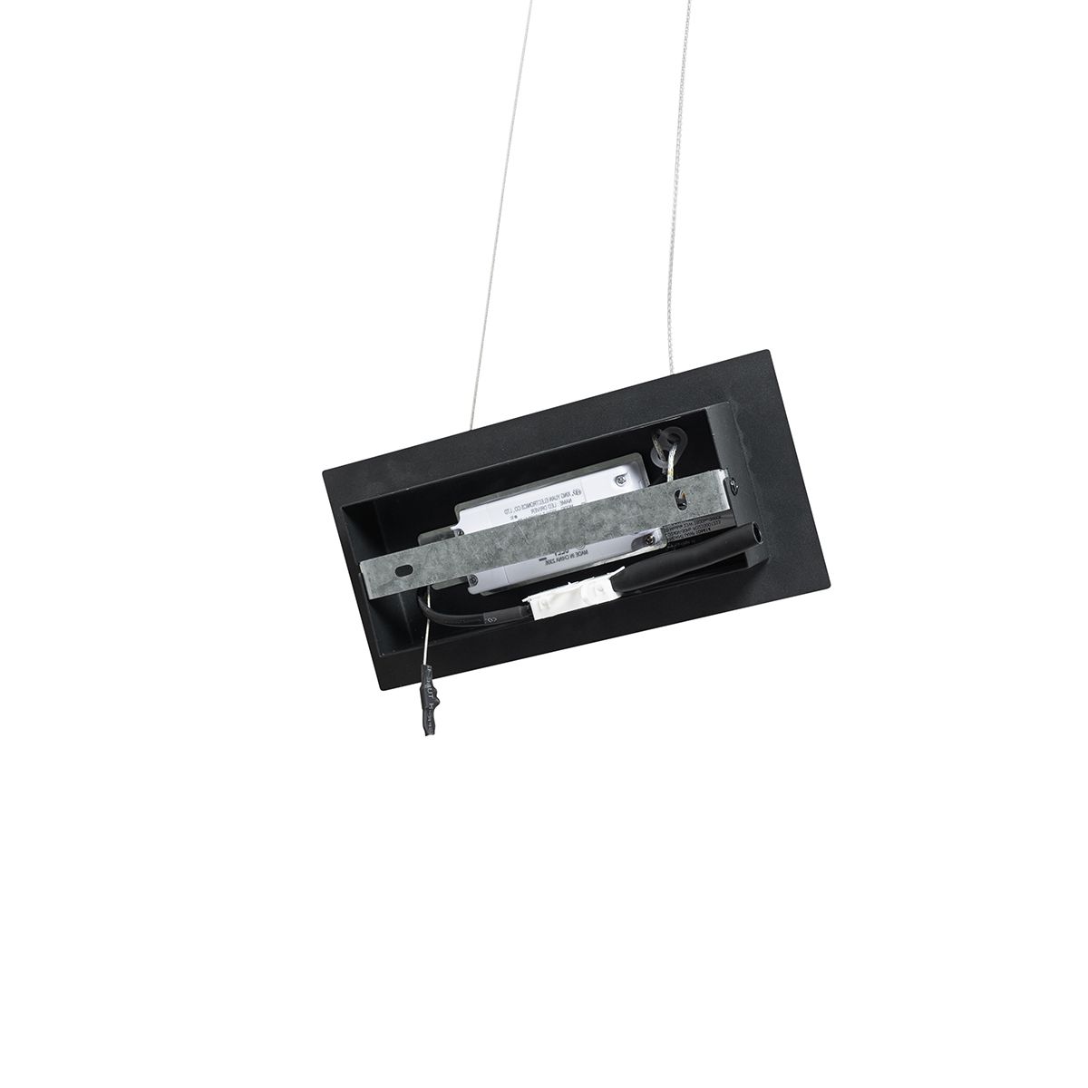 Landelijke hanglamp hout incl. LED met touchdimmer - Platina
