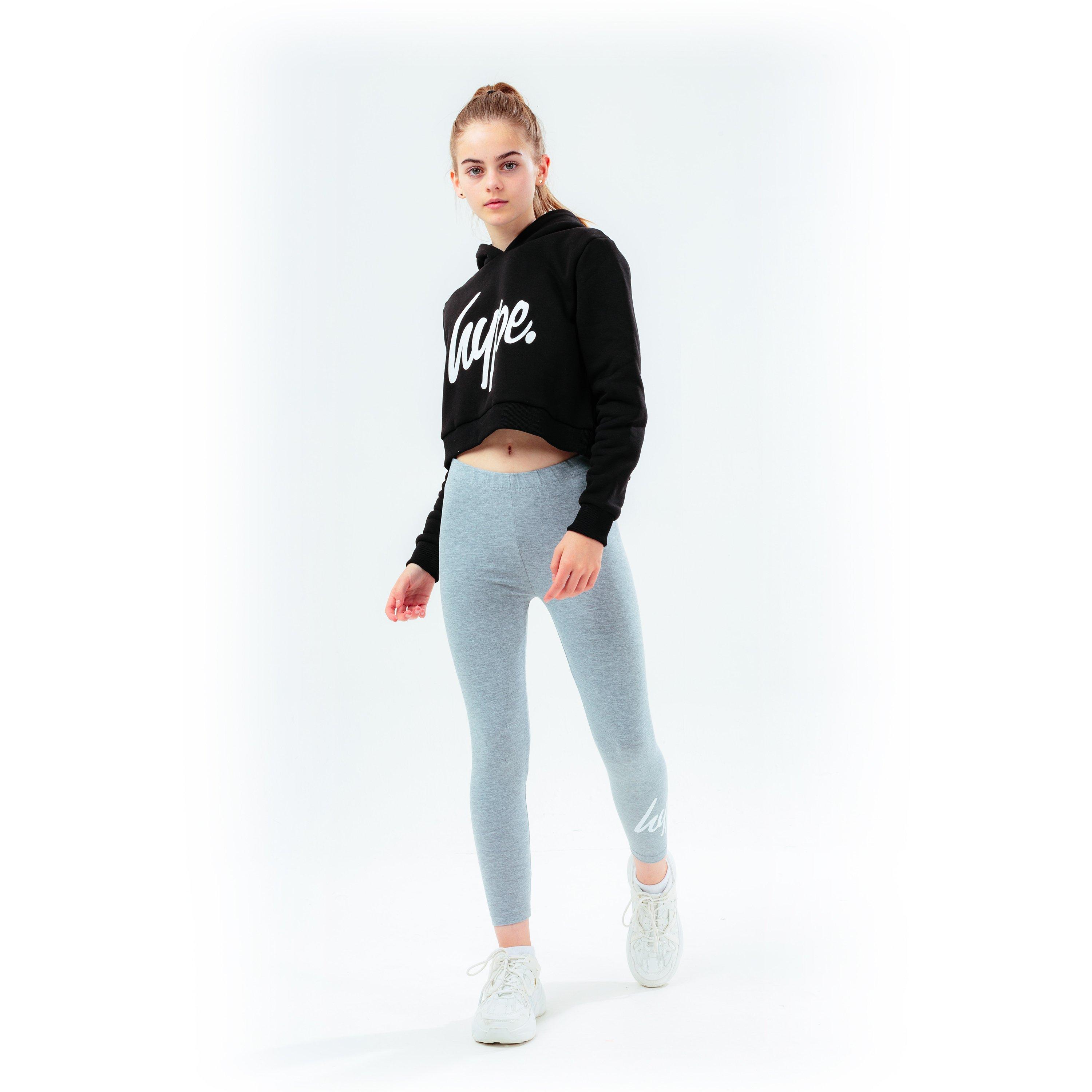 Hype Script Kids Crop Hoodie