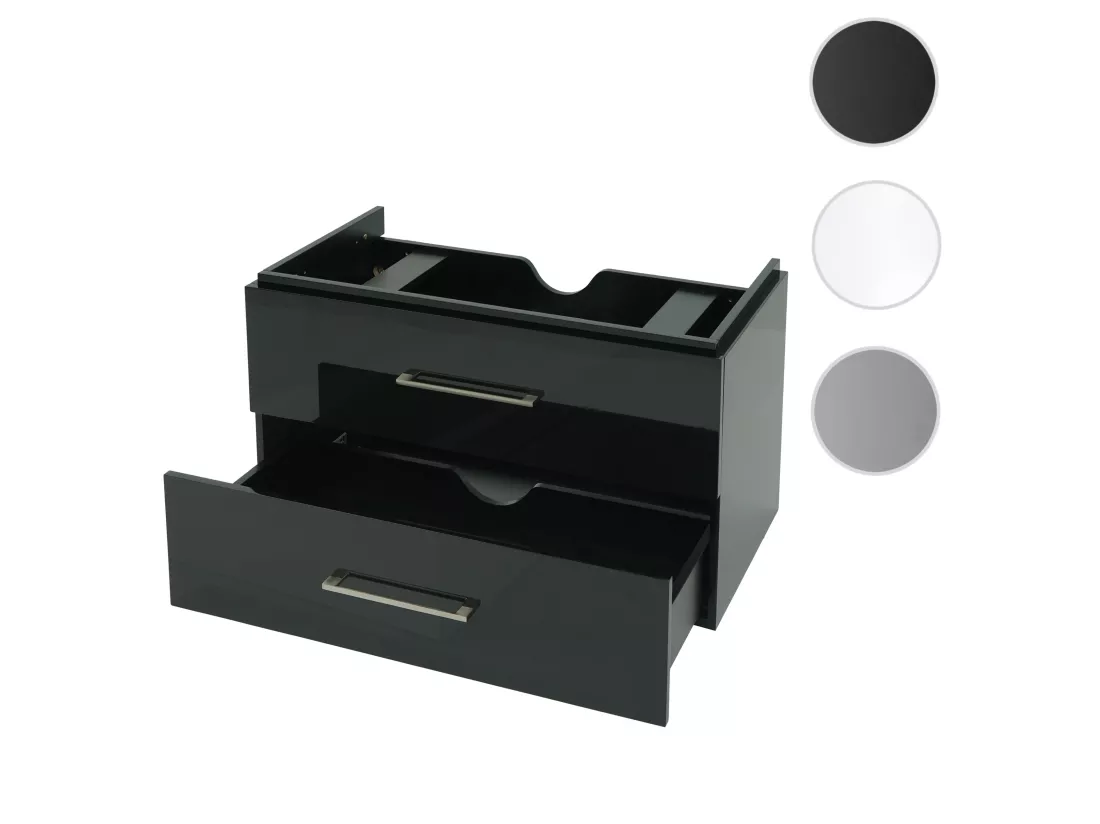 Premium Meuble sous-lavabo MCW-D16, noir