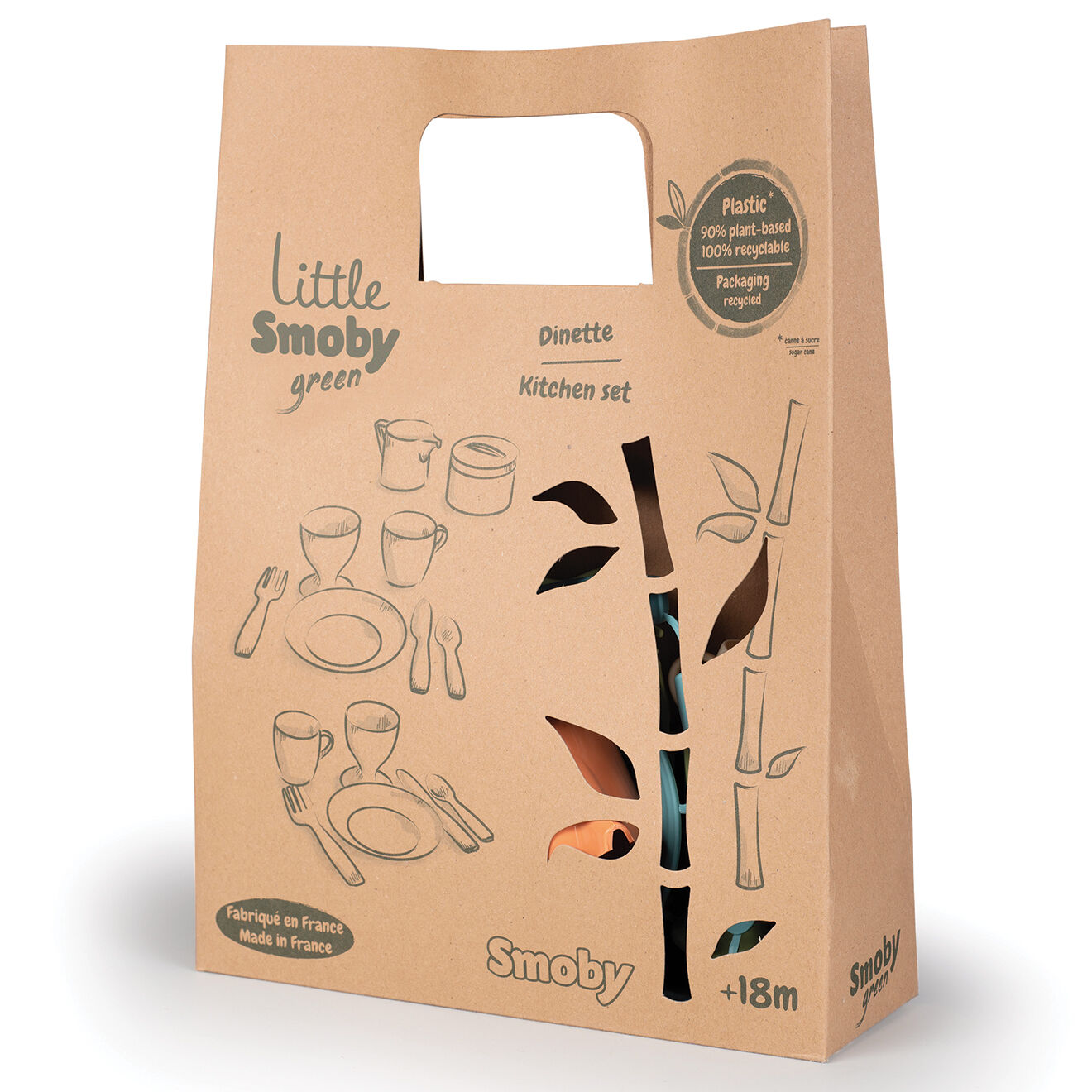 Smoby Dinette Little Smoby Green multicolore - 26x7.5x8.5 cm