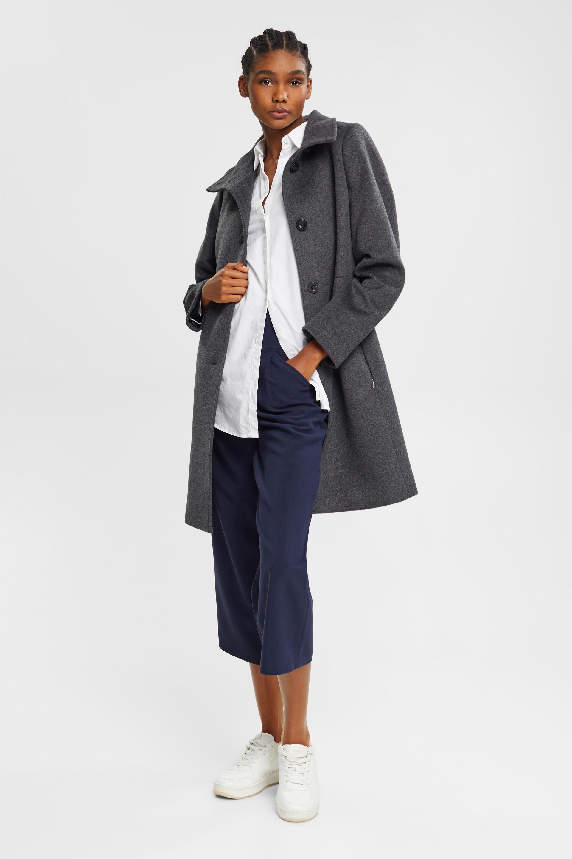 Manteau à teneur en laine