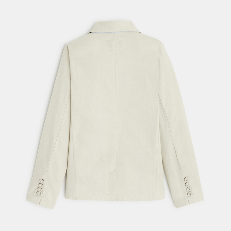Veste de costume unie beige garçon