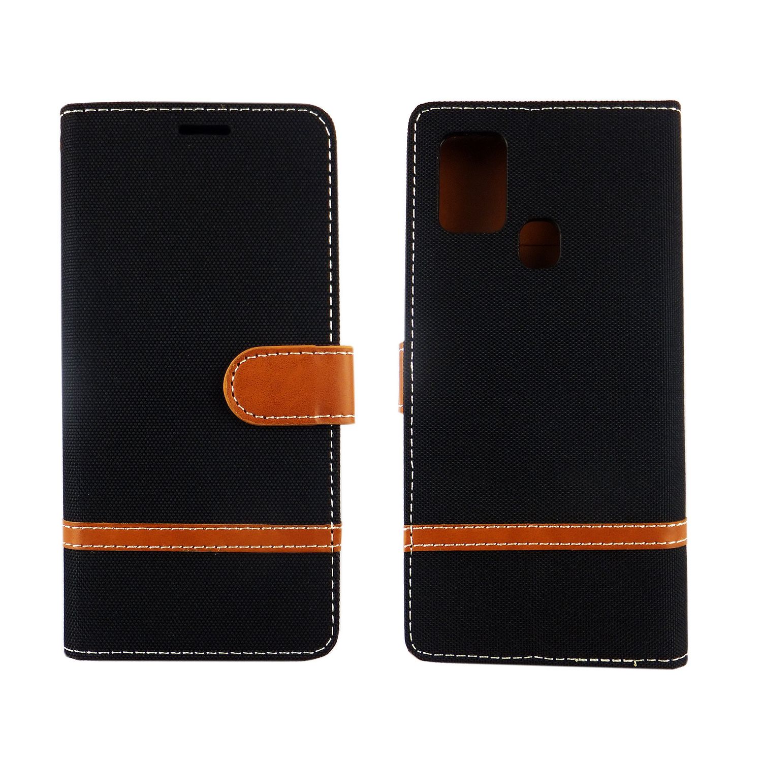 Hülle Handy Schutz für Samsung Galaxy A21s Case Cover Tasche Wallet Etui Bumper