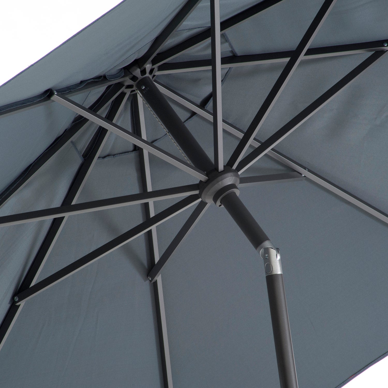 Intratuin parasol Trinidad donkergrijs 80+UV D 250 cm