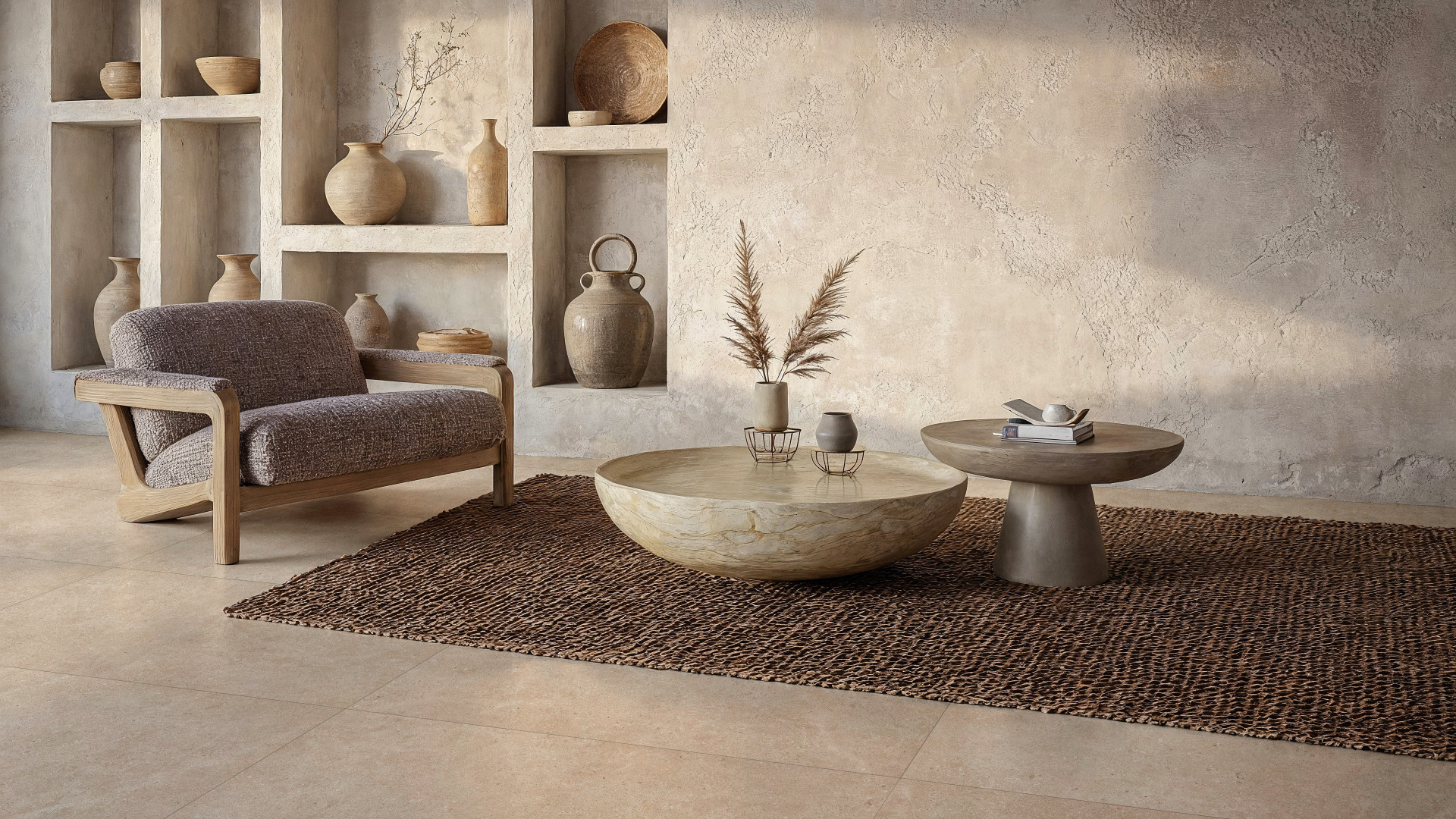 Navale Regatta vloertegel 60x120cm beige gerectificeerd