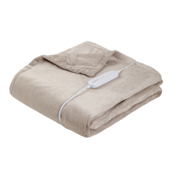 Inventum elektrische deken HB185T taupe fleece 180 x 130 cm