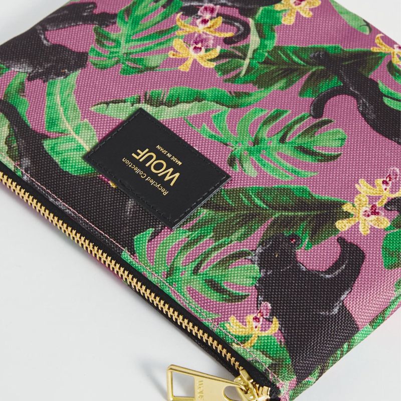 Pochette large 21 cm Rose Yucata