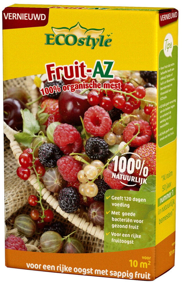 ECOstyle Fruit-AZ - Moestuinmeststof - 10 m2 - 800 Gram