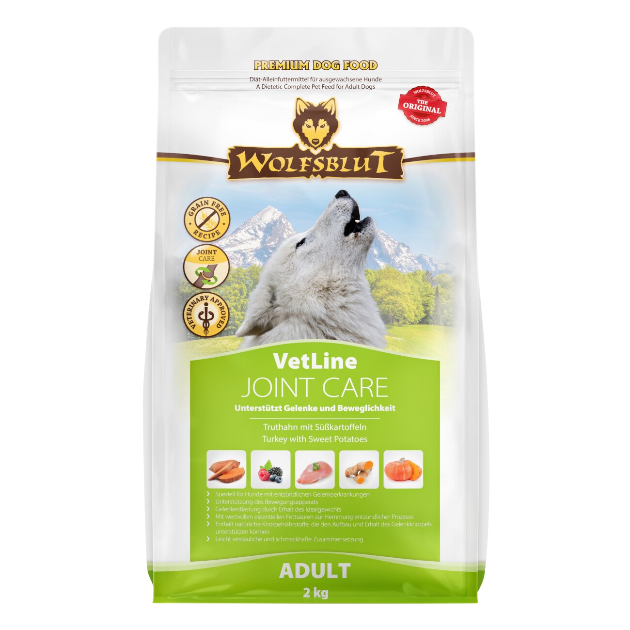 WOLFSBLUT Adult VetLine Joint Care, Truthahn 2 kg