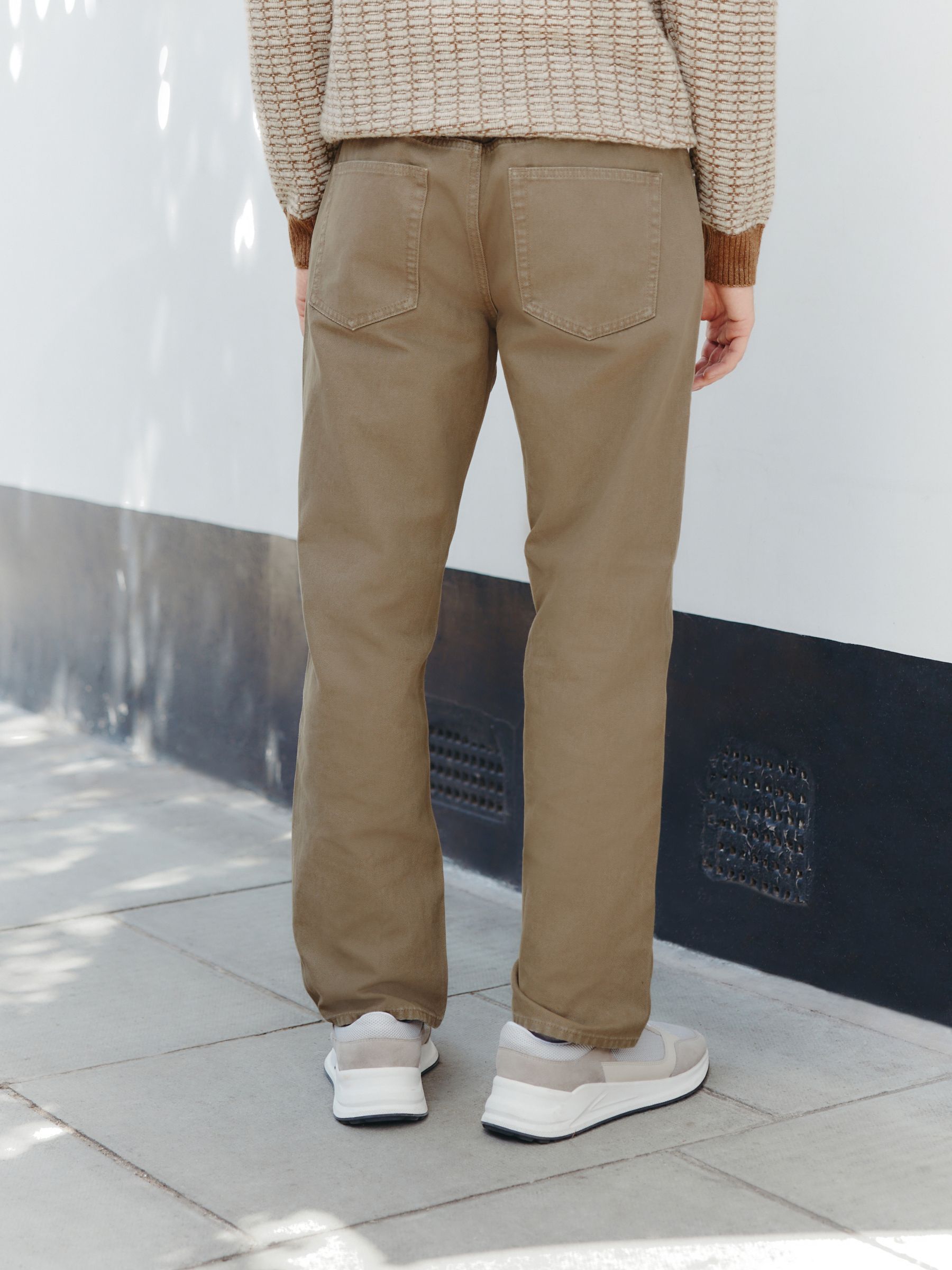 Lichtbruin - Canvas denim jeans