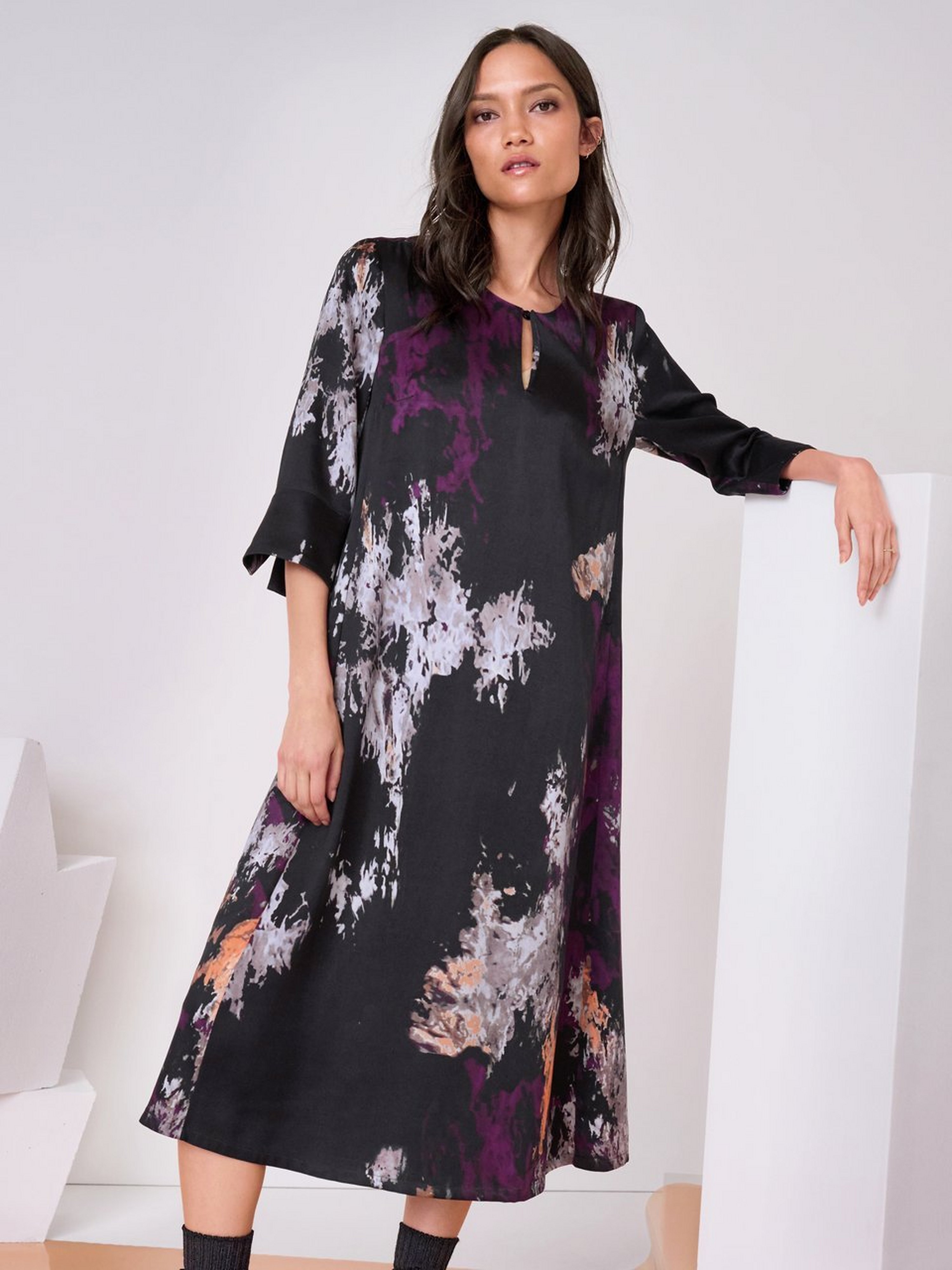 Kleid mit 3/4-Arm
