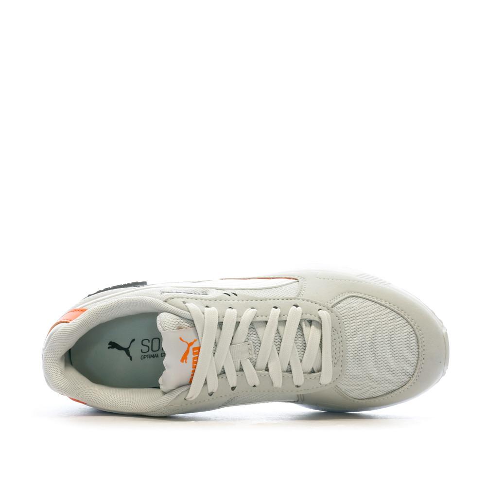 Puma Baskets Gris/Orange Garçon Puma Graviton