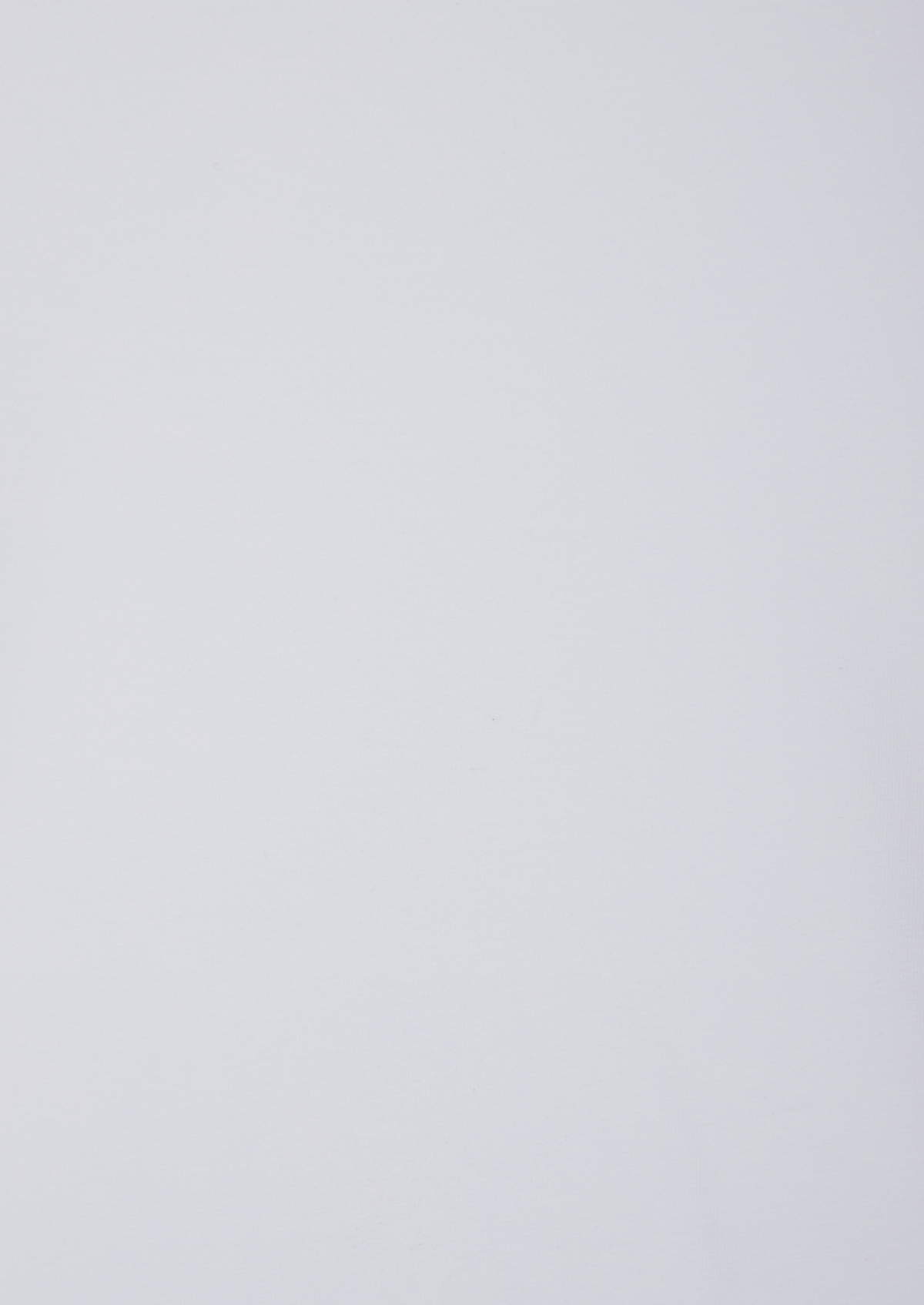 Tee-shirt manches courtes en coton stretch col rond uni blanc