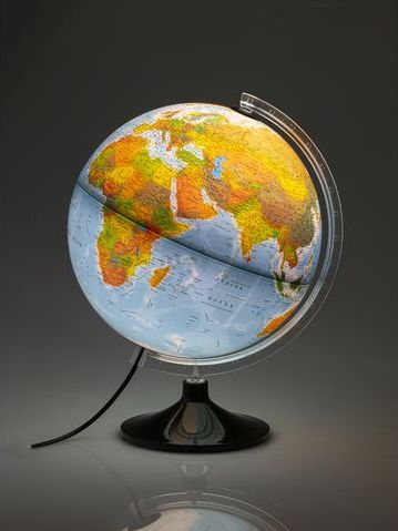 Globe - Solid Line - Wereldbol - 30cm - Kunststof - Nederlandstalig