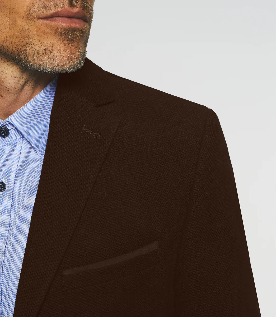 Veste en velours armuré marron DJANGO
