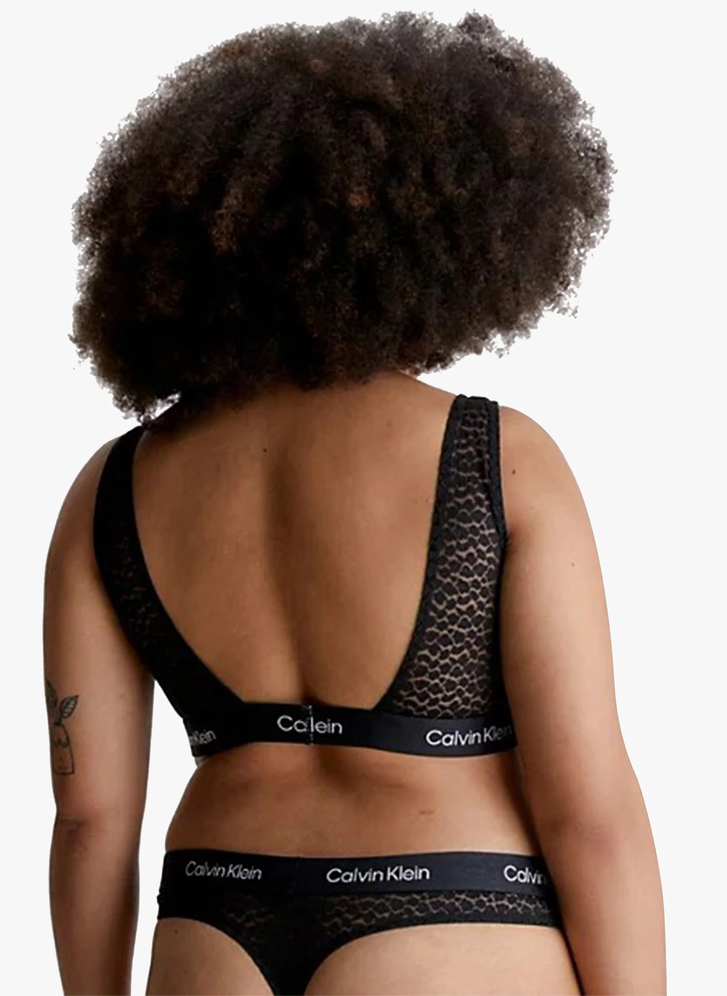Brassière semi-transparente | Noir