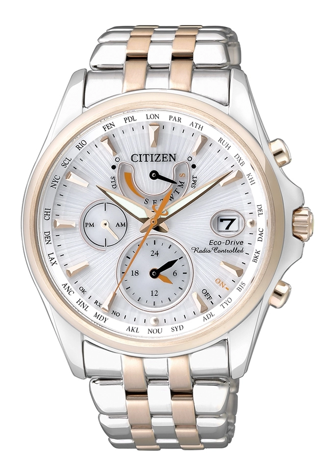 Citizen Eco Drive Damenuhr Funk Weiß FC0014-54A