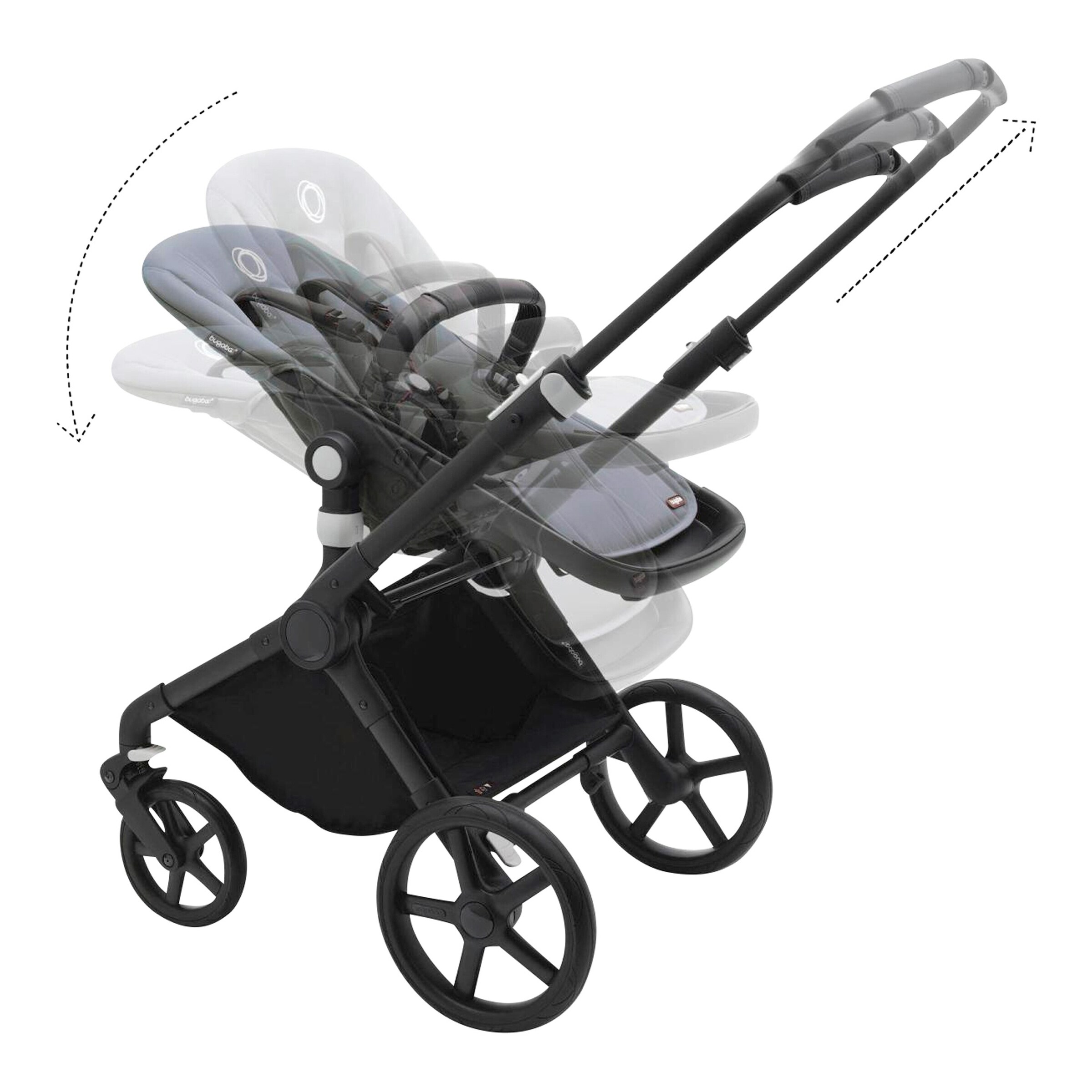 Bugaboo - Fox Cub Kombikinderwagen black / stormy blue