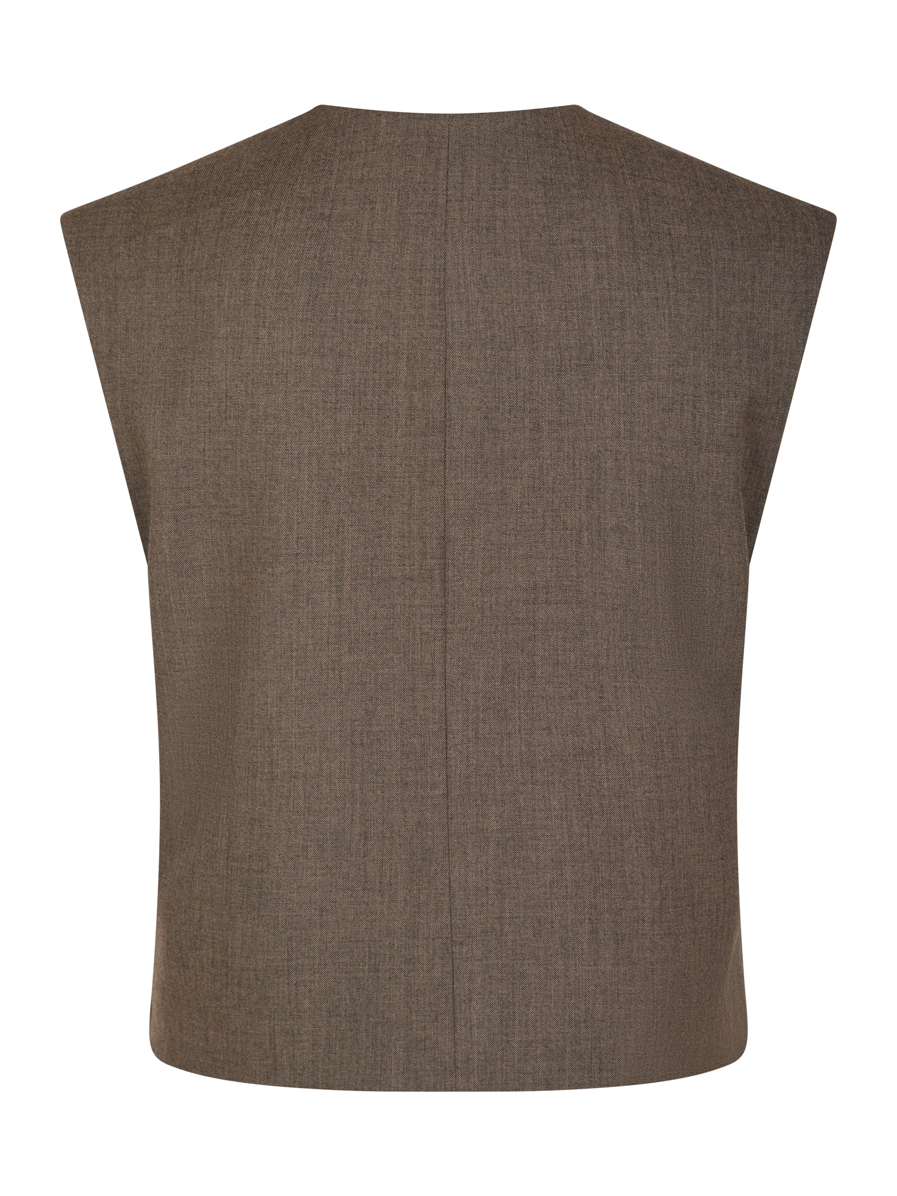 Neo Noir  Birtha blazer vest - Brown Melange