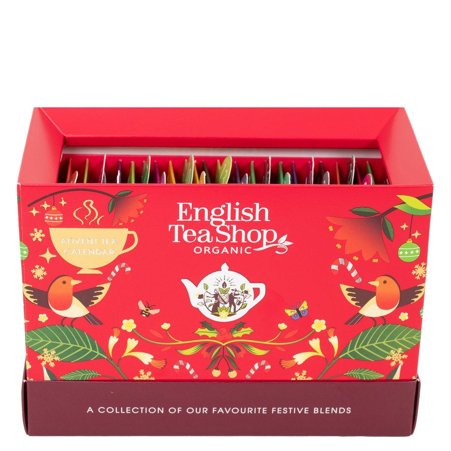 English Tea Shop Advent Calendar Sachet Red 2024