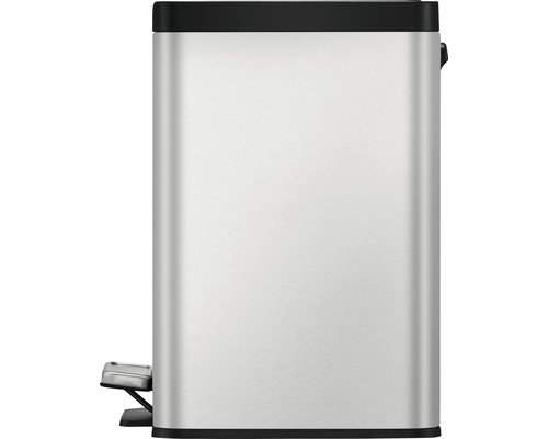 EKO EcoCasa III pedaalemmer, 2 compartimenten (2 x 15 liter), zilver