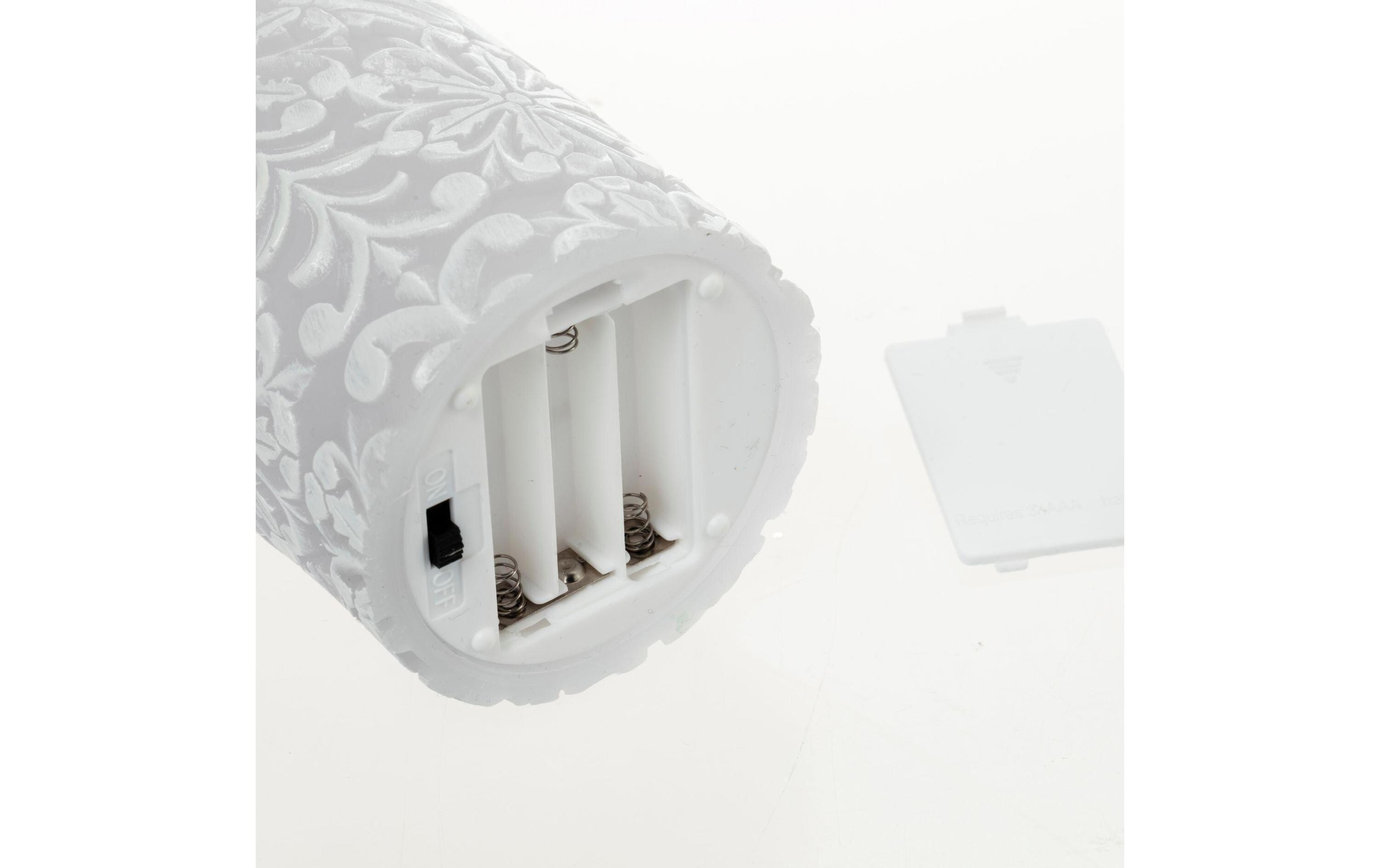 LED-Kerzen Set Little Lilac, Ø 7.8 cm, Weiss, 2 Stk.LED-Wachskerze, 2er Set