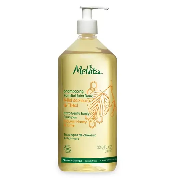 Shampoo orgânico extra suave para toda a família Melvita Essentials 1L