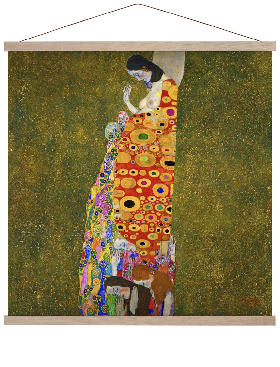 Hoffnung II von Gustav Klimt - Quadratisch