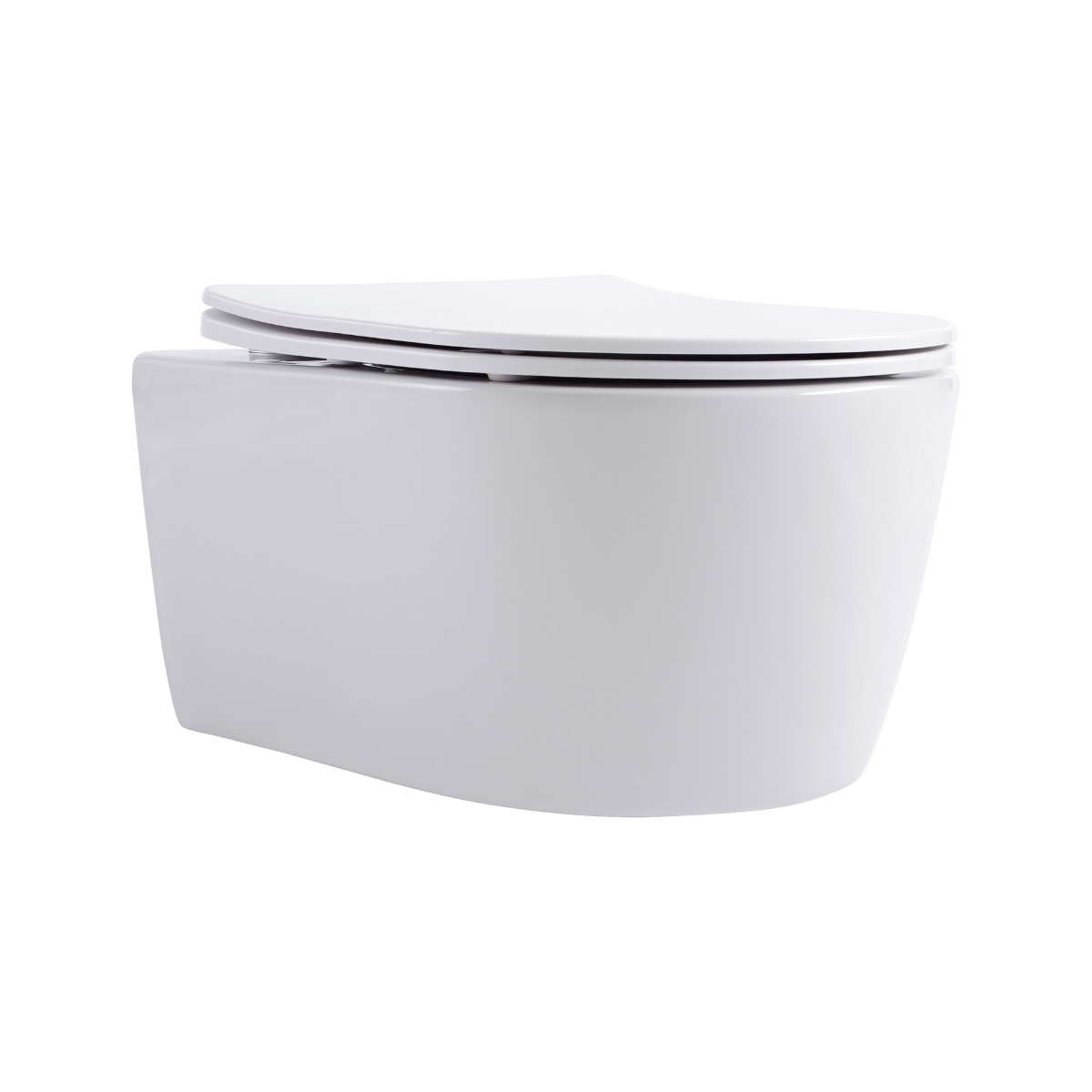 Sanigoods Willow hangend toilet met softclose sluiting wit