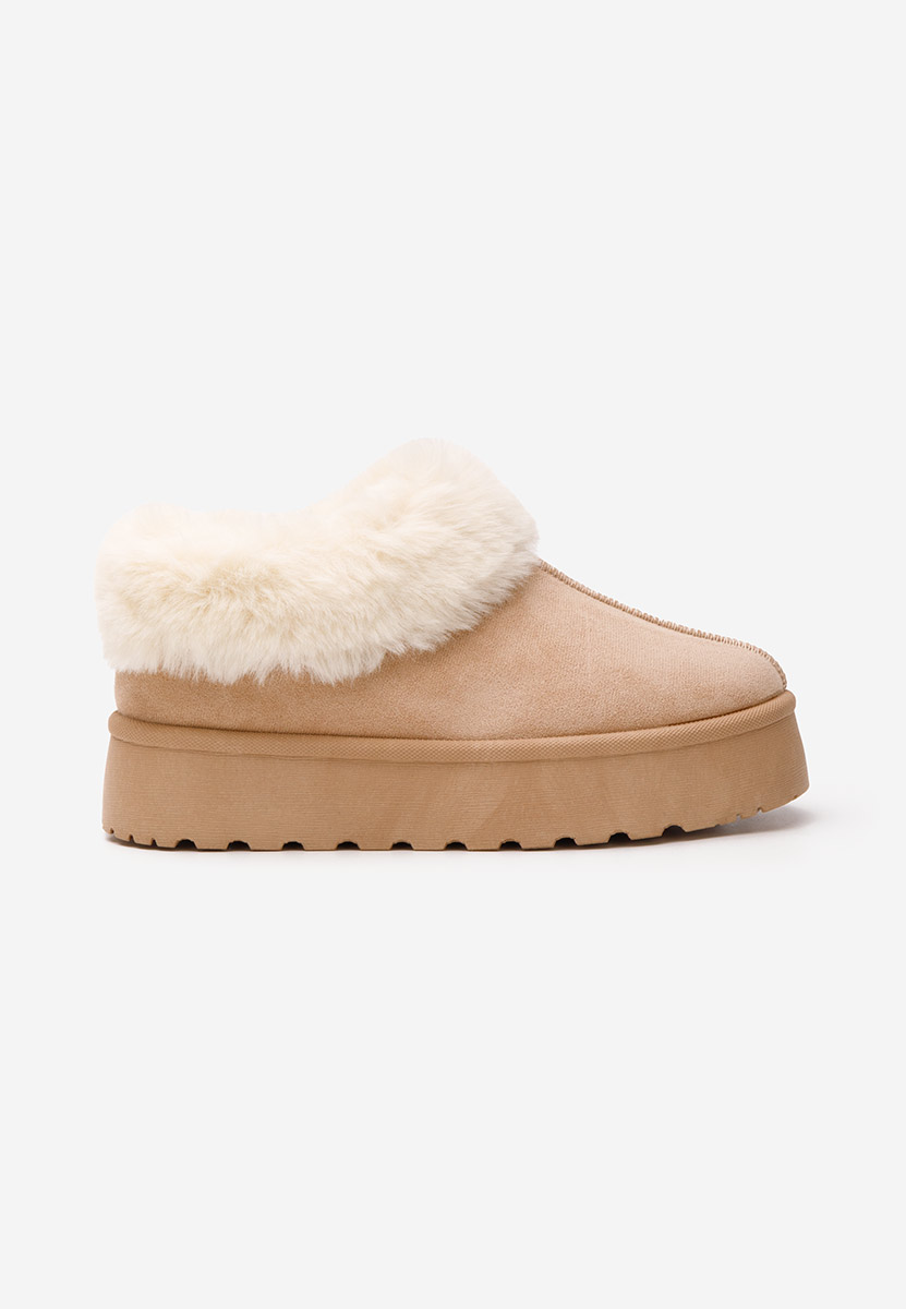 Sabots pour femme à plateforme kaki Cozy