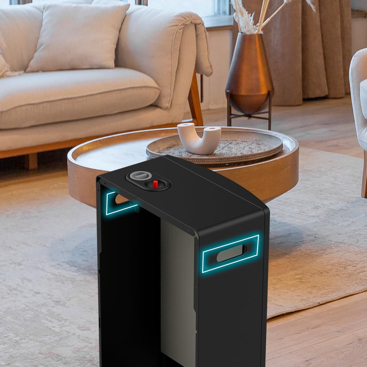 Cecotec ReadyWarm 5300 Catalytic Gasherd, 3000 W Leistung in 2 Stufen, gleichmäßige Hitze, Dreifach-Sicherheitssystem, kompatibel mit Gasflaschen mit 13 kg Kapazität, Griffe und 4 Rollen