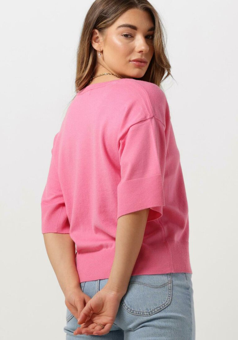 MSCH COPENHAGEN roze msch copenhagen top mscheslina rachelle 2/4 v neck pullover